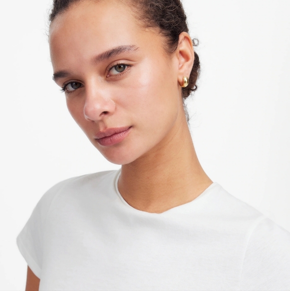 Madewell Essential Slim Tee in Lightweight Cotton Sz L Large - Picture 2 of 7